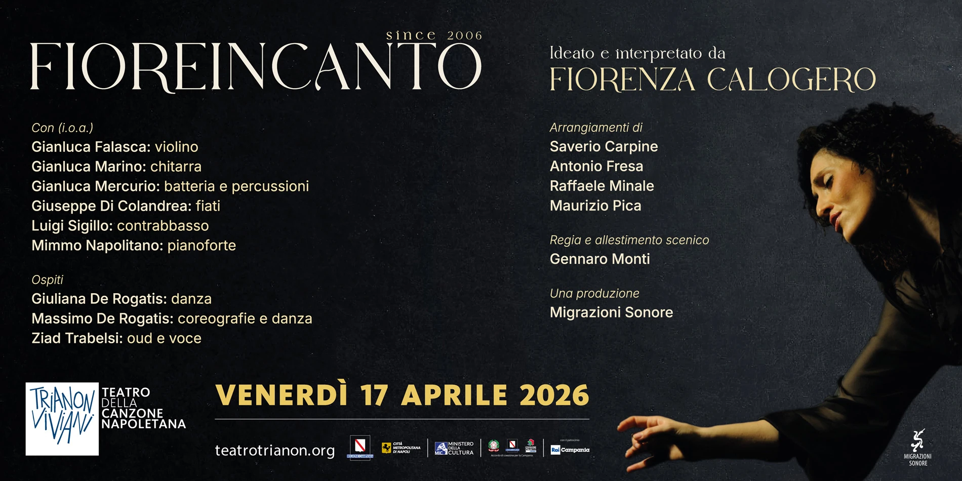 Fioreincanto di Fiorenza Calogeor al Teatro Trianon Viviani, Napoli.