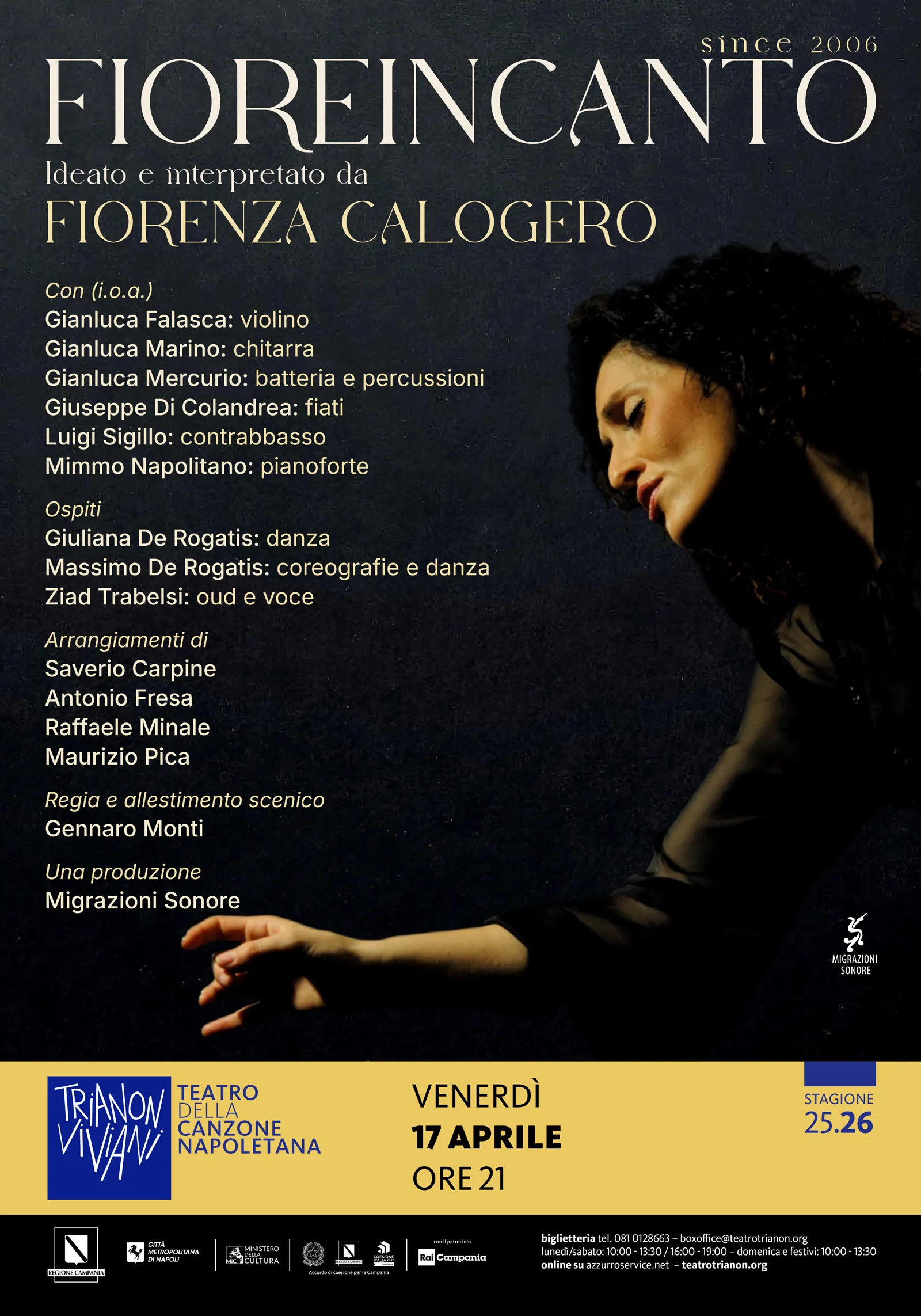 Fioreincanto di Fiorenza Calogeor al Teatro Trianon Viviani, Napoli.